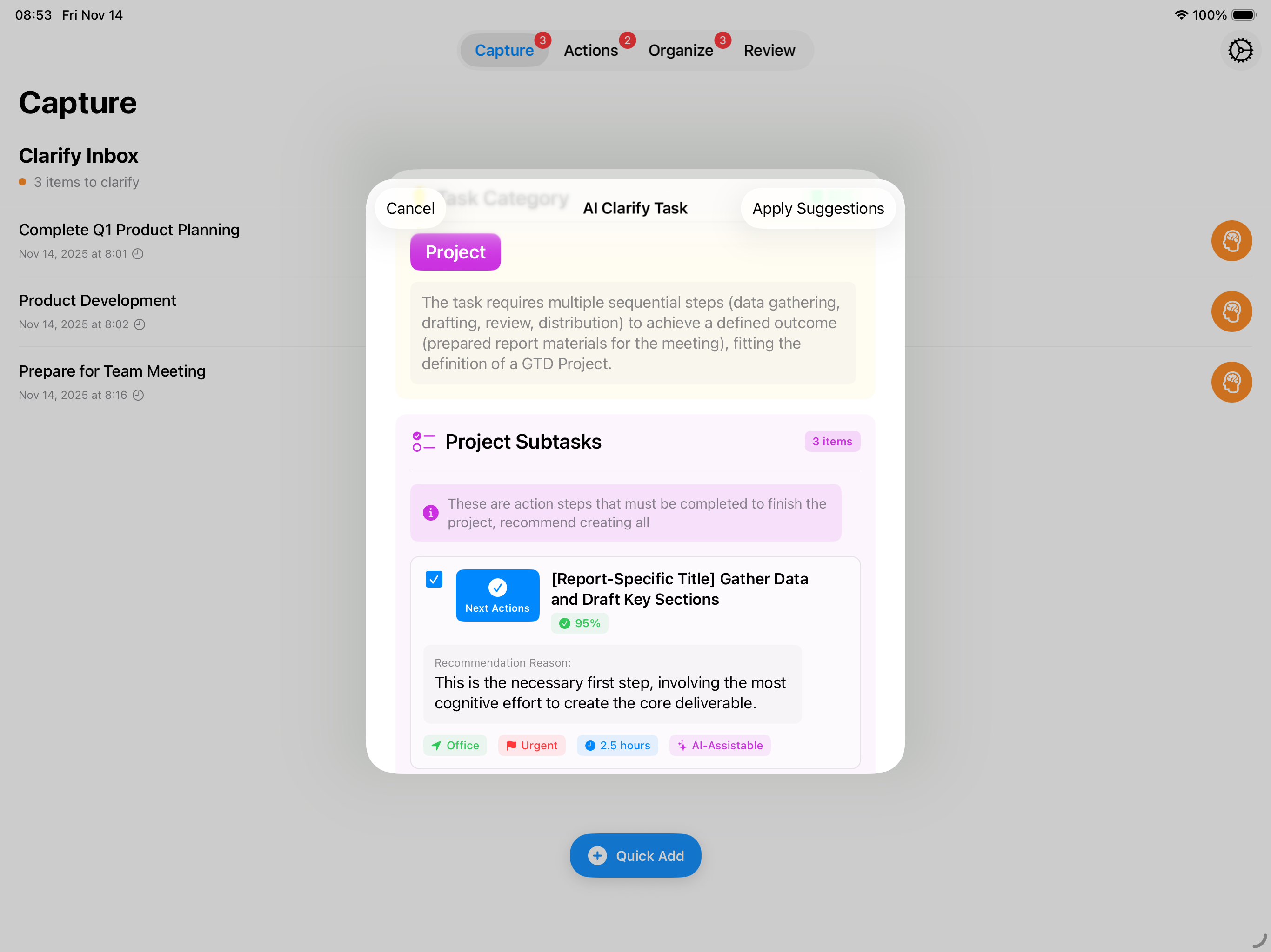iPad AI Project Breakdown